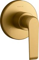 KOHLER Vibrant&reg; Brushed Moderne Brass Single Handle Multi Function Bathtub & Shower Faucet (Trim Only) 