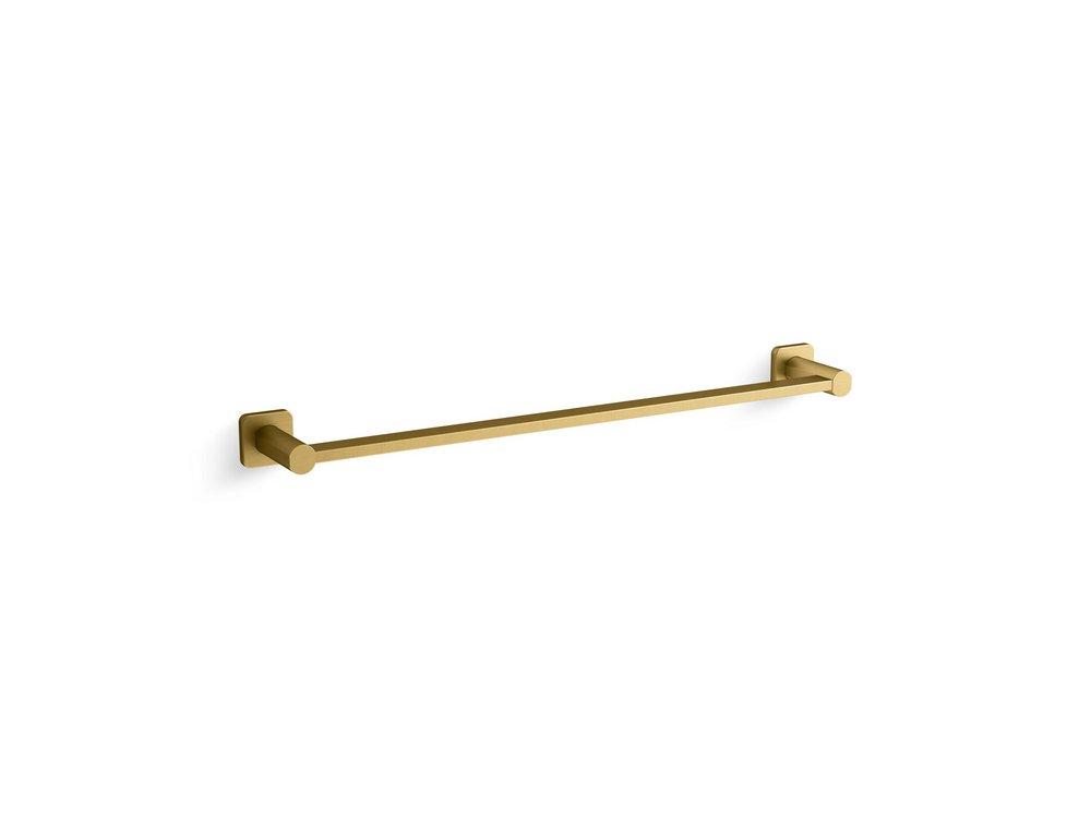 KOHLER Vibrant&reg; Brushed Moderne Brass 24 in. Towel Bar 