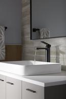 KOHLER Vibrant Brushed Moderne Brass Single Handle Monoblock Bathroom Sink Faucet 