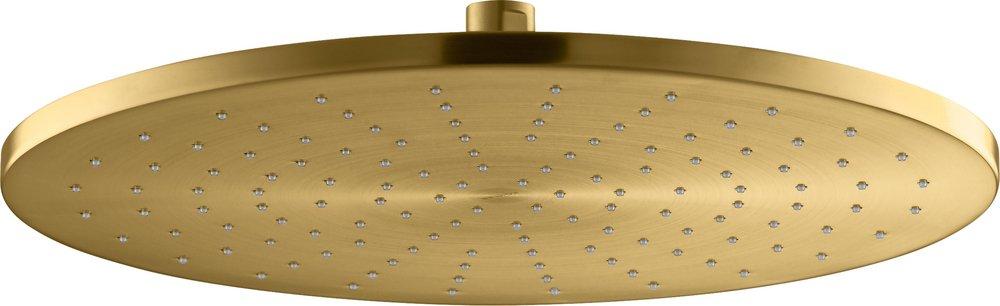 KOHLER Vibrant&reg; Brushed Moderne Brass Single Function Rain Showerhead 