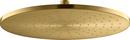 KOHLER Vibrant&reg; Brushed Moderne Brass Single Function Rain Showerhead 