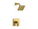 One Handle Single Function Shower Faucet in Vibrant® Brushed Moderne Brass (Trim Only)