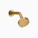 Multi Function Intense Drenching, Targeted Spray and Wide Coverage Showerhead in Vibrant® Brushed Moderne Brass