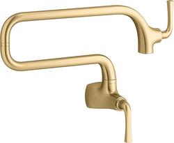 Wall Mount Pot Filler in Vibrant&reg; Brushed Moderne Brass