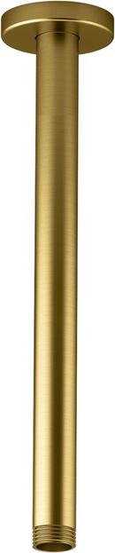 12 in. Shower Arm and Flange in Vibrant® Brushed Moderne Brass