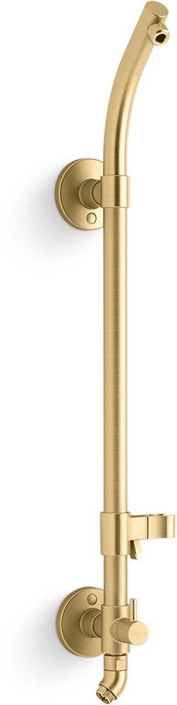 KOHLER Vibrant Brushed Moderne Brass Shower Rail 