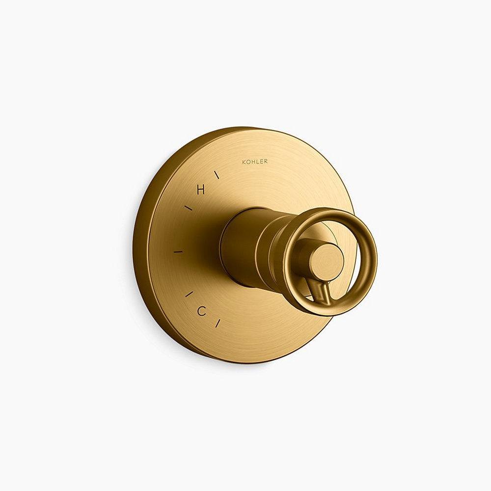 KOHLER Vibrant&reg; Brushed Moderne Brass Single Handle Bathtub & Shower Faucet (Trim Only) 