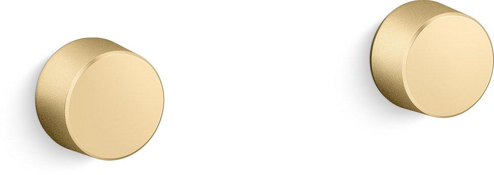 KOHLER Vibrant Brushed Moderne Brass 2-3/8 in. Brass Handle 