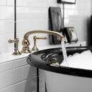KOHLER Vibrant&reg; Brushed Moderne Brass Two Handle Roman Tub Faucet (Trim Only) 