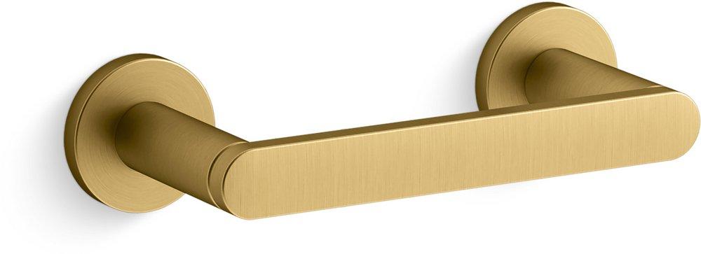 KOHLER Vibrant&reg; Brushed Moderne Brass Wall Mount Toilet Tissue Holder 