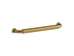 7 in. Drawer Pull in Vibrant Brushed Moderne Brass