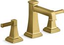 KOHLER Vibrant Brushed Moderne Brass Widespread Bathroom Sink Faucet 