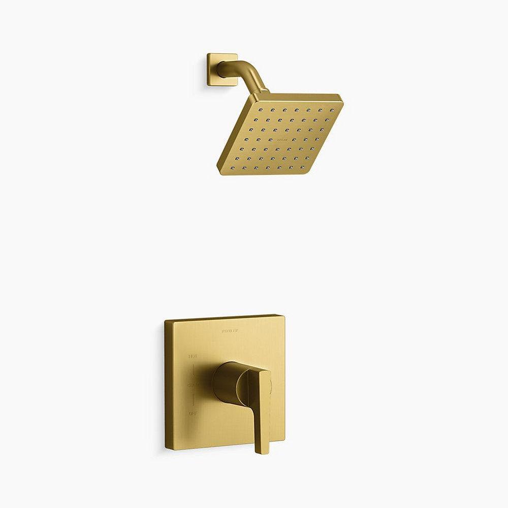 KOHLER Vibrant&trade; Brushed Moderne Brass Single Handle Single Function Shower Faucet (Trim Only) 
