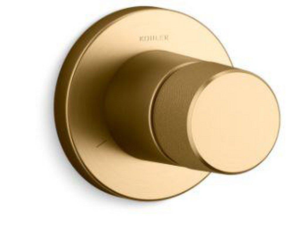 KOHLER Vibrant&reg; Brushed Moderne Brass Single Handle Brass Diverter Trim for K-728 