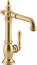 KOHLER Vibrant&trade; Brushed Moderne Brass Single Handle Lever Bar Faucet 