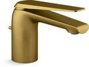 Single Handle Monoblock Bathroom Sink Faucet in Vibrant® Brushed Moderne Brass