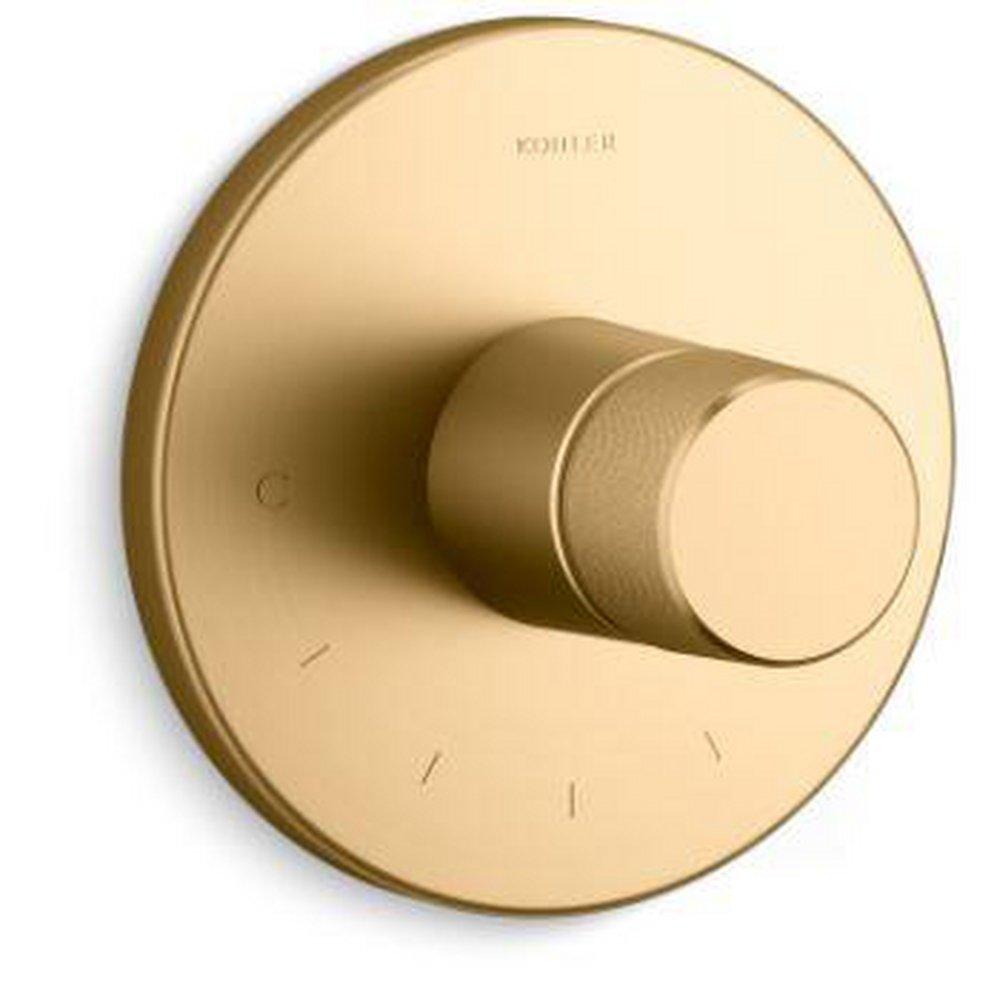 KOHLER Vibrant&trade; Brushed Moderne Brass Single Handle Bathtub & Shower Faucet (Trim Only) 
