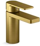 Single Handle Monoblock Bathroom Sink Faucet in Vibrant® Brushed Moderne Brass
