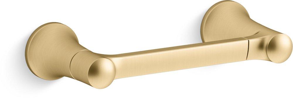 KOHLER Vibrant&reg; Brushed Moderne Brass Wall Toilet Tissue Holder 