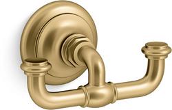 2-Hook Robe Hook in Vibrant&reg; Brushed Moderne Brass