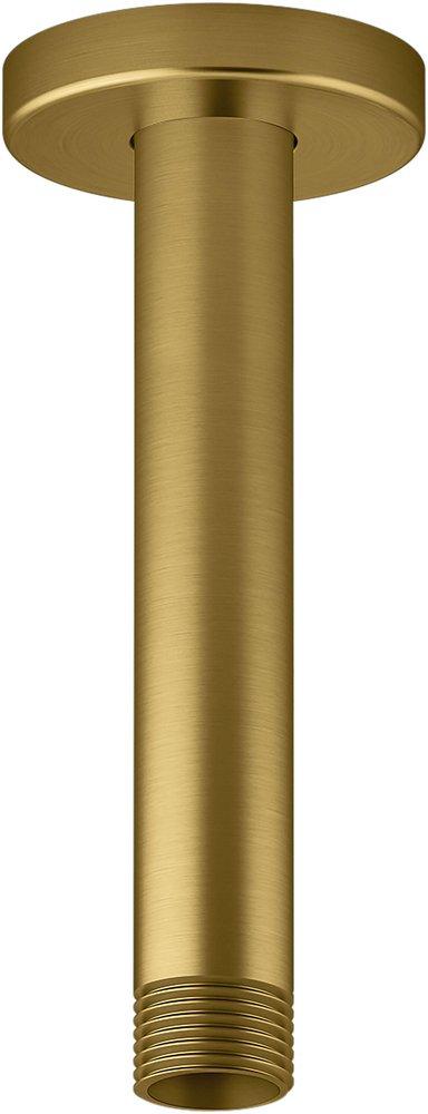 KOHLER Vibrant&reg; Brushed Moderne Brass 1/2 x 6-3/8 in. NPT Brass Shower Arm 