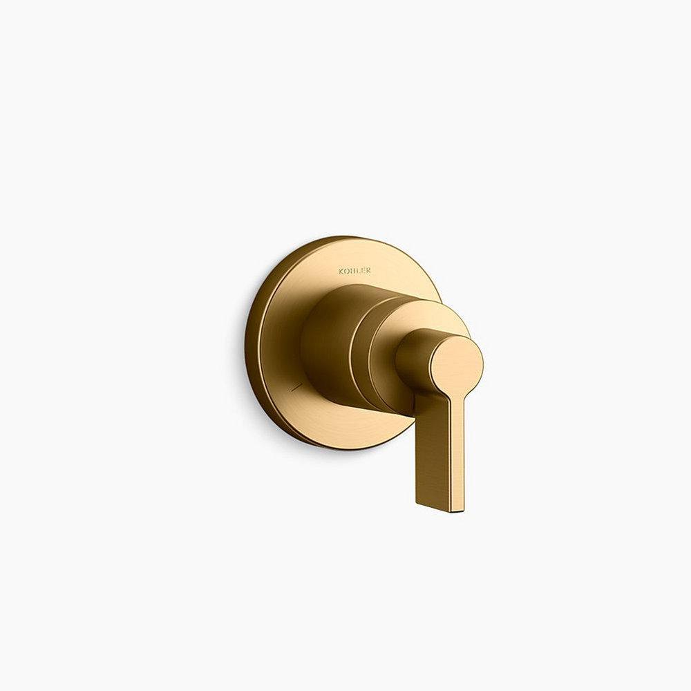 KOHLER Vibrant® Brushed Moderne Brass Single Handle Bathtub & Shower Faucet (Trim Only) 