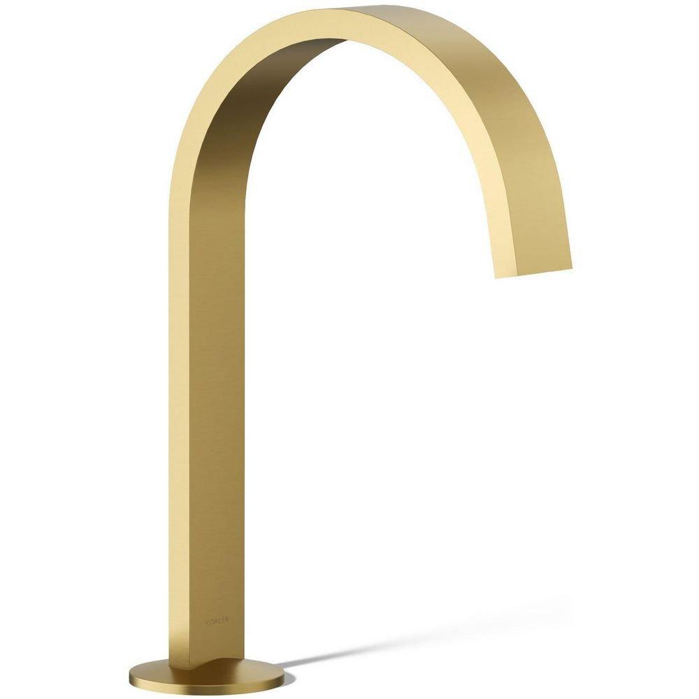 KOHLER Vibrant Brushed Moderne Brass Two Handle Widespread Bathroom Sink Faucet 