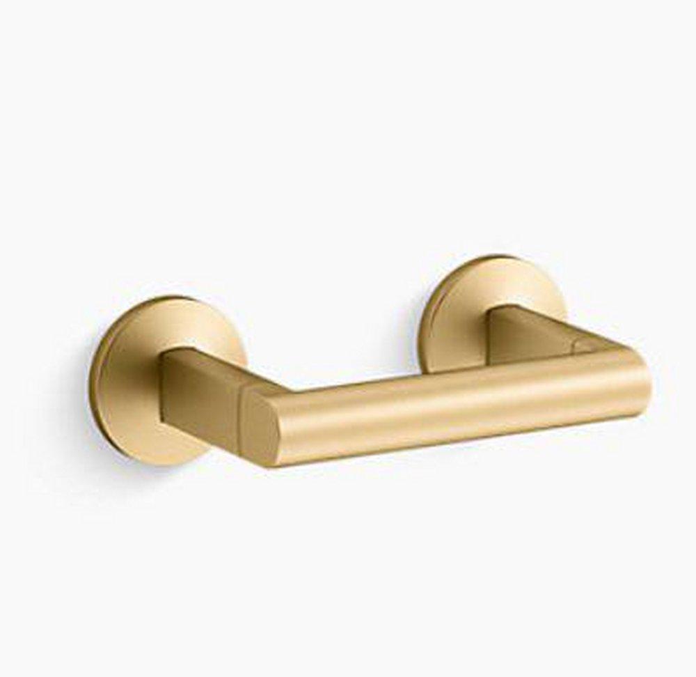 KOHLER Vibrant&reg; Brushed Moderne Brass Wall Toilet Tissue Holder 