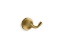 KOHLER Vibrant&reg; Brushed Moderne Brass 2-Hook Robe Hook 