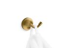 KOHLER Vibrant&reg; Brushed Moderne Brass 2-Hook Robe Hook 
