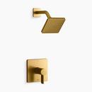 One Handle Single Function Shower Faucet in Vibrant® Brushed Moderne Brass (Trim Only)