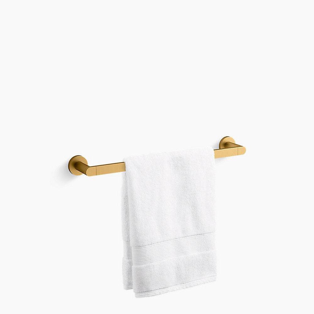 KOHLER Vibrant Brushed Moderne Brass 20 in. Towel Bar 