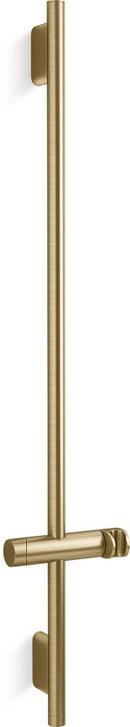 40 in. Shower Rail in Vibrant® Brushed Moderne Brass