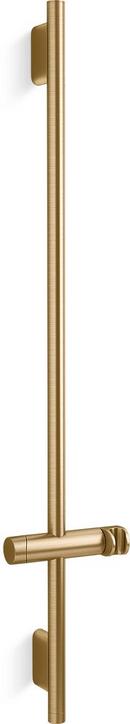KOHLER Vibrant Brushed Moderne Brass 40 in. Shower Rail 