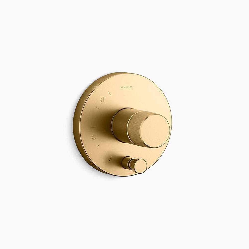 KOHLER Vibrant&reg; Brushed Moderne Brass Single Handle Bathtub & Shower Faucet (Trim Only) 