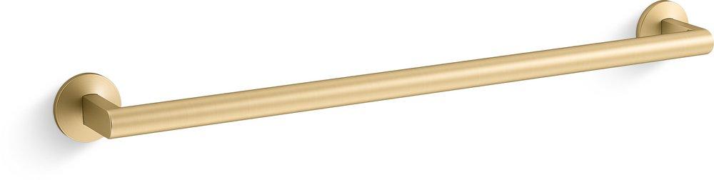 KOHLER Vibrant Brushed Moderne Brass Towel Bar in Vibrant Brushed Moderne Brass 