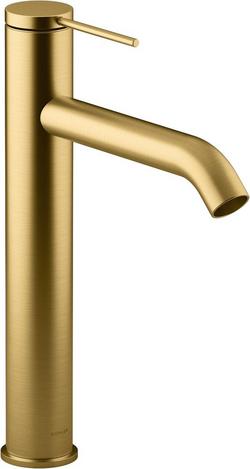 Single Handle Monoblock Bathroom Sink Faucet in Vibrant&reg; Brushed Moderne Brass