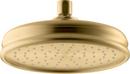 KOHLER Vibrant&reg; Brushed Moderne Brass Single Function Rain Showerhead 