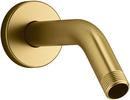6-1/2 in. Shower Arm and Flange in Vibrant® Brushed Moderne Brass