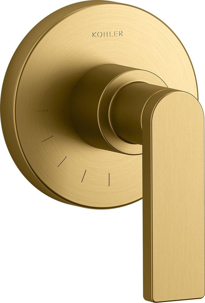 KOHLER Vibrant&reg; Brushed Moderne Brass Single Handle Bathtub & Shower Faucet (Trim Only) 