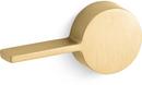 Left-Hand Trip Lever in Vibrant Brushed Moderne Brass