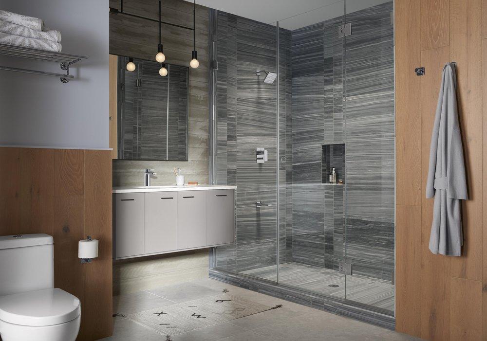 KOHLER Vibrant Brushed Moderne Brass 1-Hook Robe Hook 