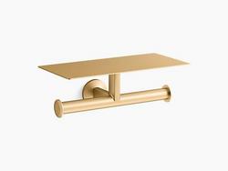 Wall Toilet Tissue Holder in Vibrant&reg; Brushed Moderne Brass