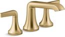 KOHLER Vibrant&reg; Brushed Moderne Brass Two Handle Roman Tub Faucet Trim Only 