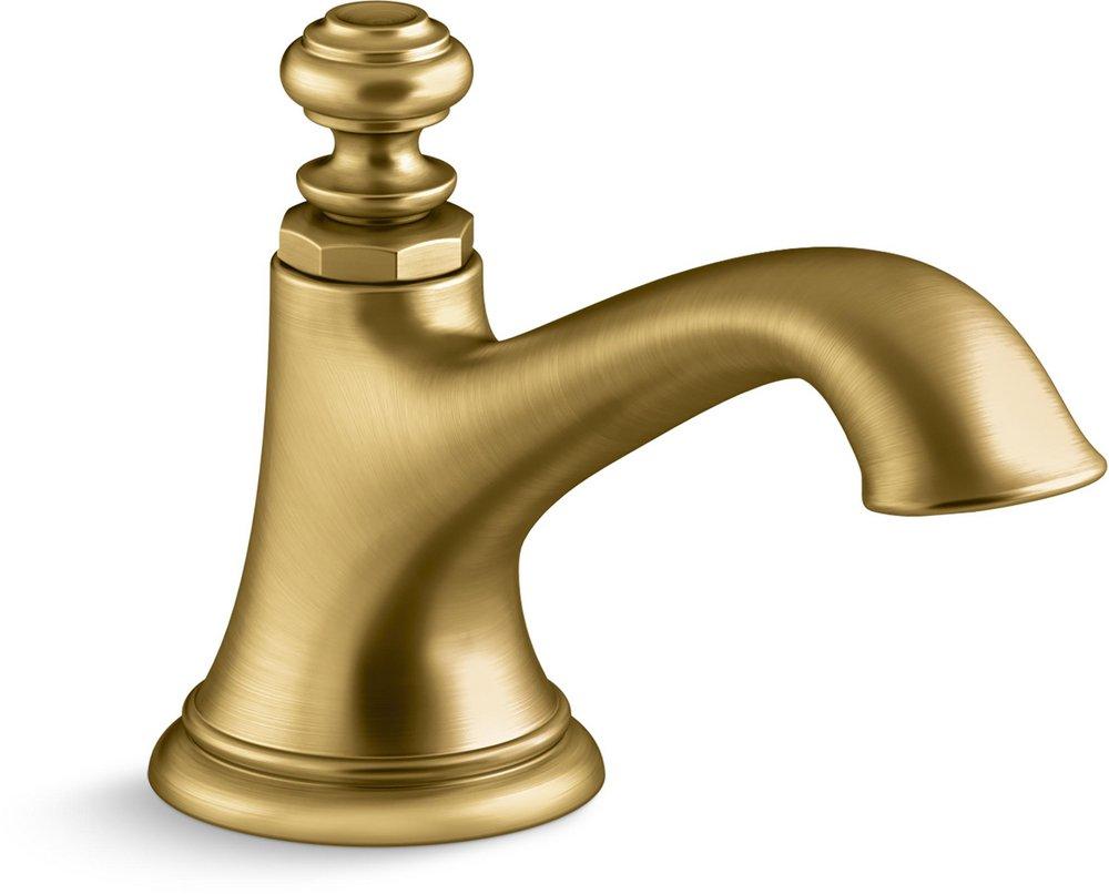 KOHLER Vibrant Brushed Moderne Brass Two Handle Widespread Bathroom Sink Faucet 