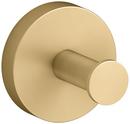 1-Hook Robe Hook in Vibrant® Brushed Moderne Brass