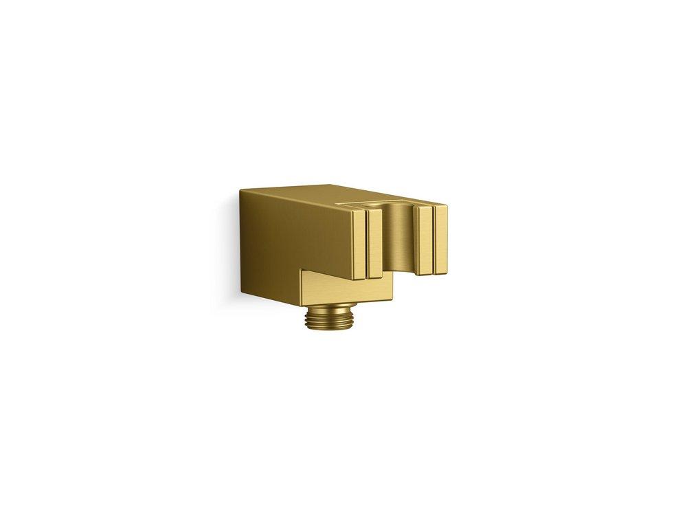 KOHLER Vibrant&reg; Brushed Moderne Brass 1/2 x 4-11/16 in. NPT Metal Hand Shower Holder 