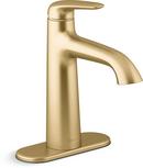 KOHLER Vibrant Brushed Moderne Brass Single Handle Centerset Bathroom Sink Faucet 