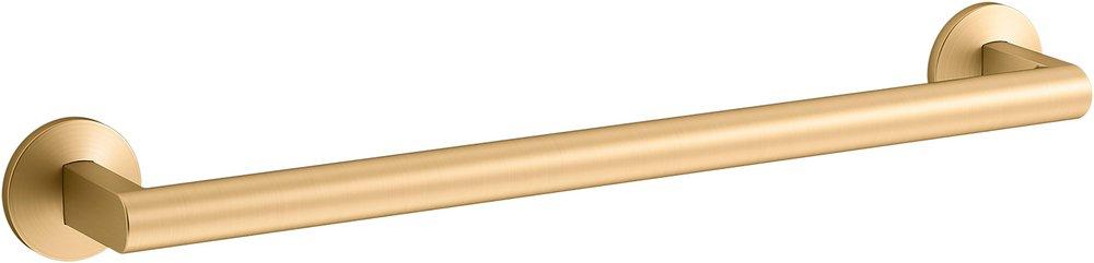 KOHLER Vibrant Brushed Moderne Brass 18 in. Towel Bar 