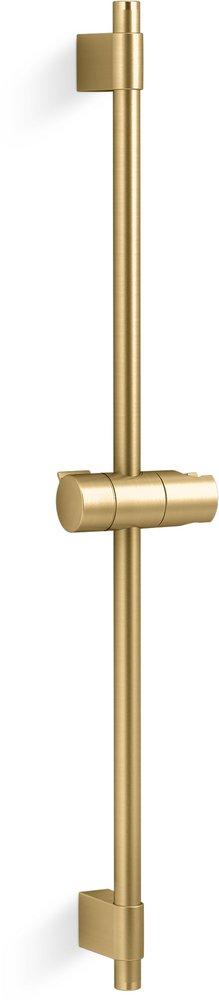 KOHLER Vibrant&reg; Brushed Moderne Brass 27-1/4 in. Shower Rail 